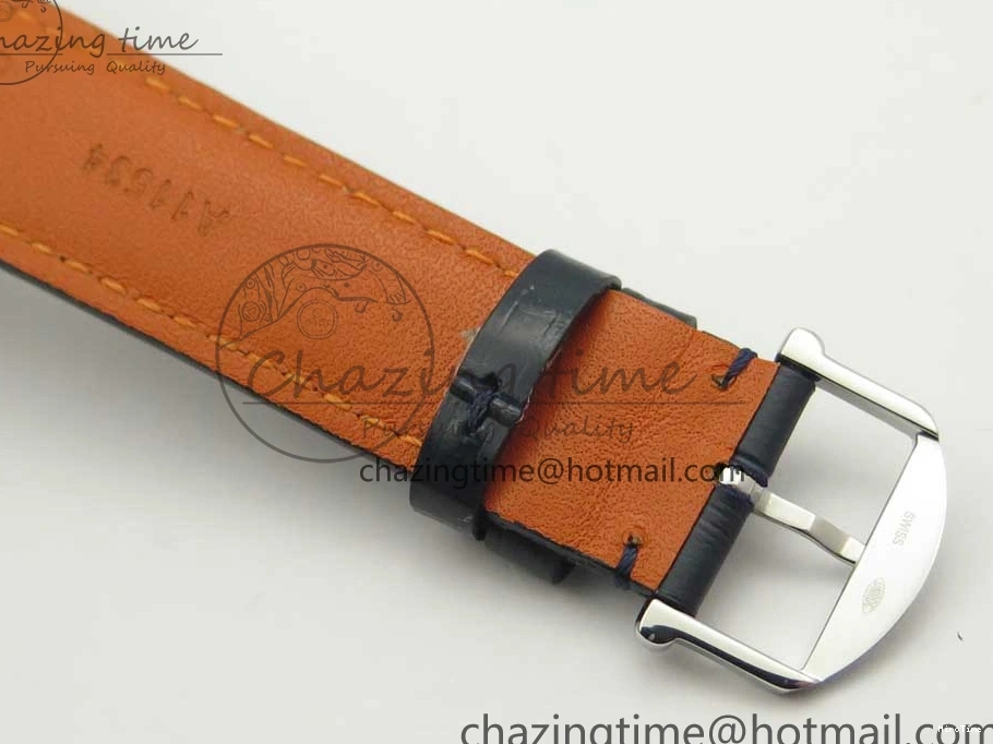 MIROTIME 0324 Portofino Automatic SS FKF 1:1 Best Edition Blue Dial on Blue Leather Strap A Cozy 7133